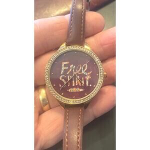 NEW Women's 34mm Gold Tone Jessica Carlyle Watch, "Free Spirit"